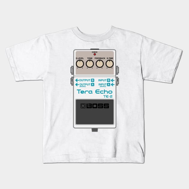 Boss TE-2 Tera Echo Guitar Effect Pedal Kids T-Shirt by conform